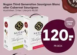 SPAR Nugan Third Generation Sauvignon Blanc eller Cabernet Sauvignon tilbud