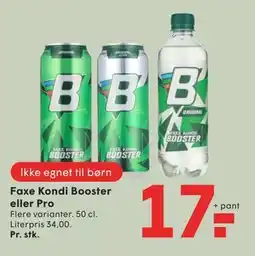 SPAR Faxe Kondi Booster eller Pro tilbud