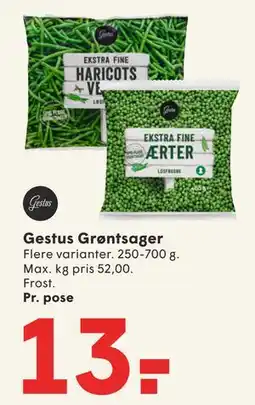 SPAR Gestus Grøntsager tilbud