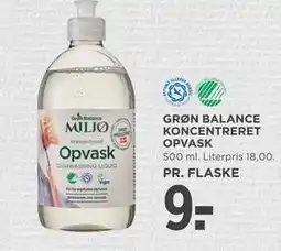 MENY GRØN BALANCE KONCENTRERET OPVASK tilbud