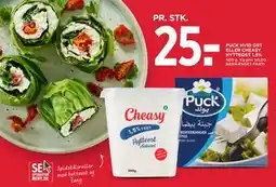 MENY PUCK HVID OST ELLER CHEASY HYTTEOST 1,5% tilbud