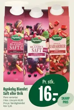 Min Købmand Rynkeby Blandet Saft eller Drik tilbud