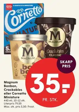 SPAR Magnum Bonbon, Crackables eller Cornetto Miniature tilbud