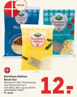 SPAR Karolines Køkken Revet Ost tilbud