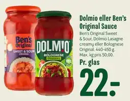 Min Købmand Dolmio eller Ben’s Original Sauce tilbud