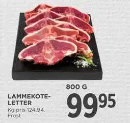 MENY LAMMEKOTELETTER tilbud
