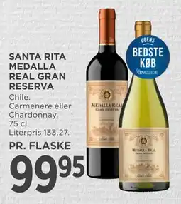 MENY SANTA RITA MEDALLA REAL GRAN RESERVA tilbud