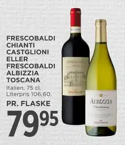 MENY FRESCOBALDI CHIANTI CASTGLIONI ELLER FRESCOBALDI ALBIZZIA TOSCANA tilbud
