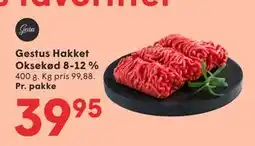 SPAR Gestus Hakket Oksekød 8-12 % tilbud