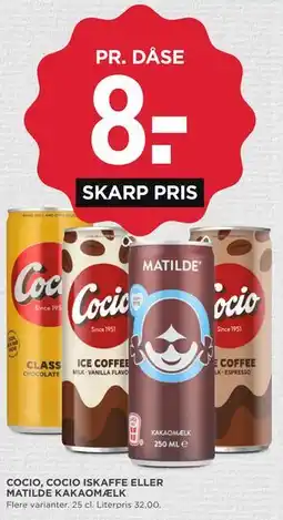 MENY COCIO, COCIO ISKAFFE ELLER MATILDE KAKAOMÆLK tilbud