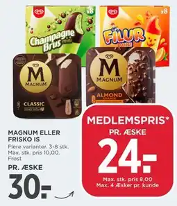 MENY MAGNUM ELLER FRISKO IS tilbud