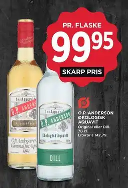 MENY O.P. ANDERSON ØKOLOGISK AQUAVIT tilbud
