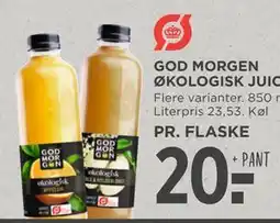 MENY GOD MORGEN ØKOLOGISK JUICE tilbud