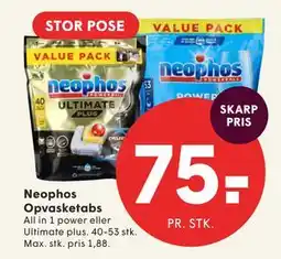 SPAR Neophos Opvasketabs tilbud