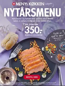 MENY MENYs KØKKEN tilbyder NYTÅRSMENU tilbud