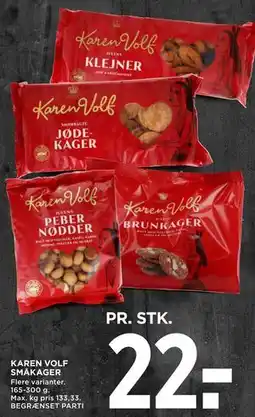 MENY KAREN VOLF SMÅKAGER tilbud