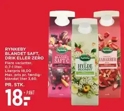 MENY RYNKEBY BLANDET SAFT, DRIK ELLER ZERO tilbud