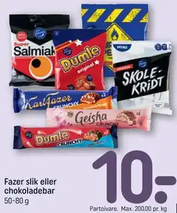 REMA 1000 Fazer slik eller chokoladebar tilbud