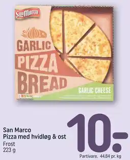 REMA 1000 San Marco Pizza med hvidløg & ost tilbud