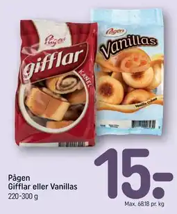 REMA 1000 Pågen Gifflar eller Vanillas tilbud