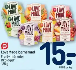 REMA 1000 LoveMade børnemad tilbud
