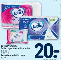 REMA 1000 Lotus Premium Toiletpapir eller køkkenruller tilbud