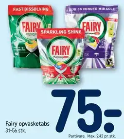 REMA 1000 Fairy opvasketabs tilbud