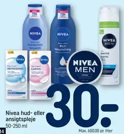 REMA 1000 Nivea hud- eller ansigtspleje tilbud