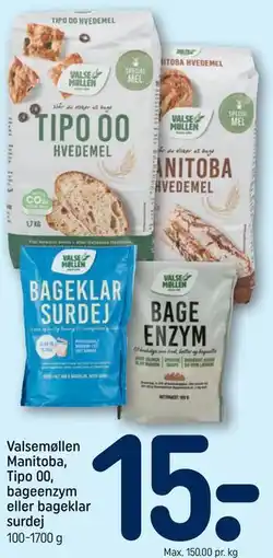 REMA 1000 Valsemøllen Manitoba, Tipo 00, bageenzym eller bageklar surdej tilbud