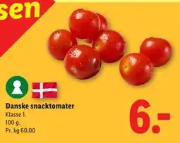 Lidl Danske snacktomater tilbud