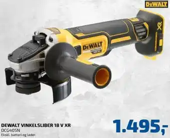Davidsen Dewalt Vinkelsliber 18 V XR DCG405N tilbud