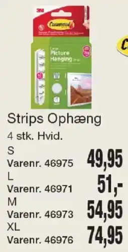 Harald Nyborg 3M Strips Ophæng tilbud