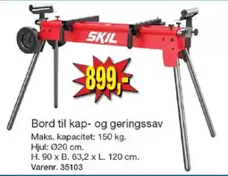 Harald Nyborg Skil bord til kap- og geringssav tilbud