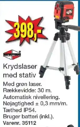 Harald Nyborg Krydslaser med stativ tilbud