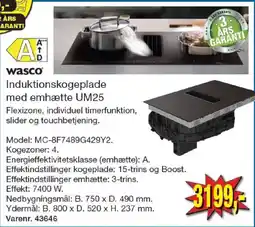 Harald Nyborg Wasco induktionskogeplade med emhætte um25 tilbud