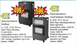 Harald Nyborg Gasvarmeovn foldbar tilbud