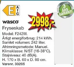 Harald Nyborg Wasco Fryseskab tilbud