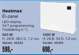 Harald Nyborg Heatmax El-panel tilbud