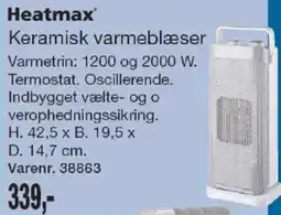 Harald Nyborg Heatmax keramisk varmeblæser tilbud