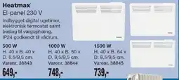 Harald Nyborg Heatmax El-panel 230 V tilbud