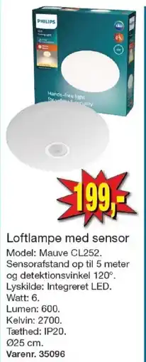 Harald Nyborg Philips loftlampe med sensor tilbud