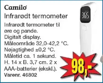 Harald Nyborg Camilo Infrarødt termometer tilbud