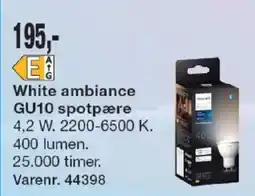 Harald Nyborg Philips White ambiance GU10 spotpære tilbud