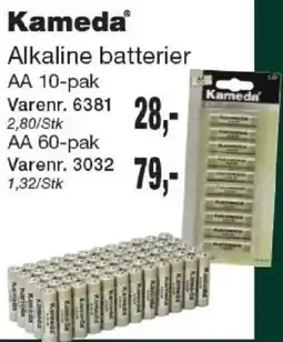 Harald Nyborg Kameda Alkaline batterier AA tilbud