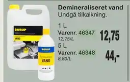 Harald Nyborg Demineraliseret vand tilbud