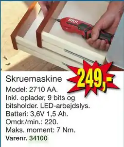 Harald Nyborg Skruemaskine tilbud