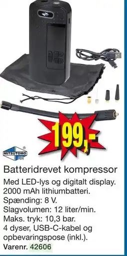 Harald Nyborg Batteridrevet kompressor tilbud