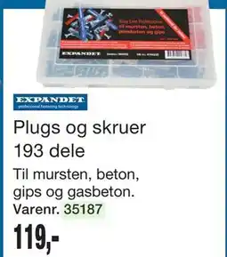 Harald Nyborg Plugs og skruer 193 dele tilbud