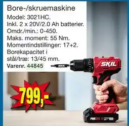Harald Nyborg Bore-/skruemaskine tilbud