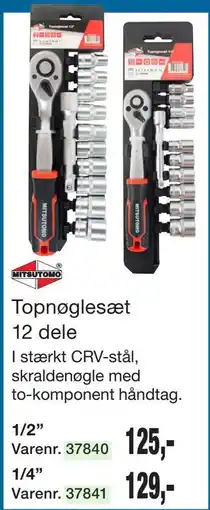 Harald Nyborg Topnøglesæt 12 dele tilbud